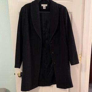 Preston & York Women’s Dark Gray 100% Wool Coat Size 10